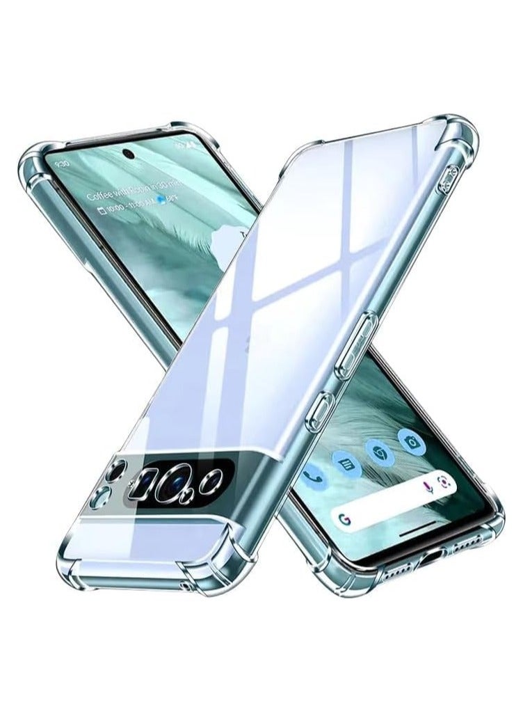 For Google Pixel 9 Pro 5G Clear Back Cover Case Ultra Clear Best CAMERA Protection  Anti-Slip Grip Slim & Protective Back Case Cover for Google Pixel 9 Pro 5G Clear Case