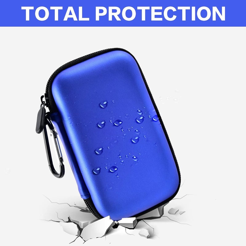 PAIYULE Case Compatible with Samsung T7/ T7 Touch Portable SSD 1TB 2TB 500GB USB 3.2 External Solid State Drive, Travel Carrying Storage Organizer Fits for USB Cables and More Accessories (Blue) - Image 5