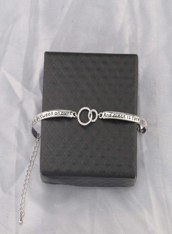 WUSUANED Aunt & Niece Bracelet - Birthday & Graduation Gift - The Love Between An Aunt and Niece is Forever - Relationship Bracelet - Image 5