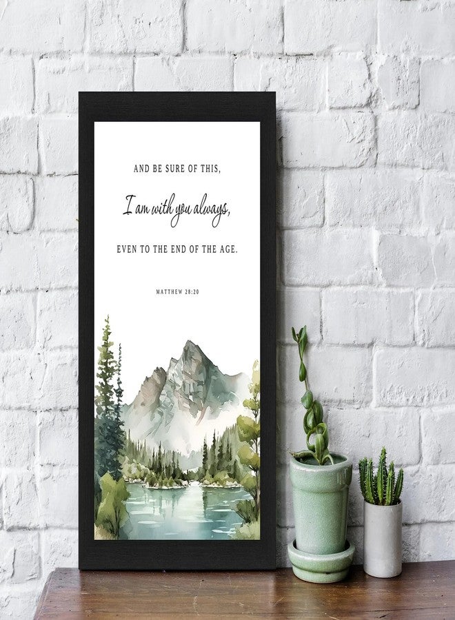 Interio Crafts Bible Verse Wall Frame - Jesus Quotes Wall Framed Poster - Christian Home Decor Item - Synthetic Wood, 13x10 Inches. - Image 2