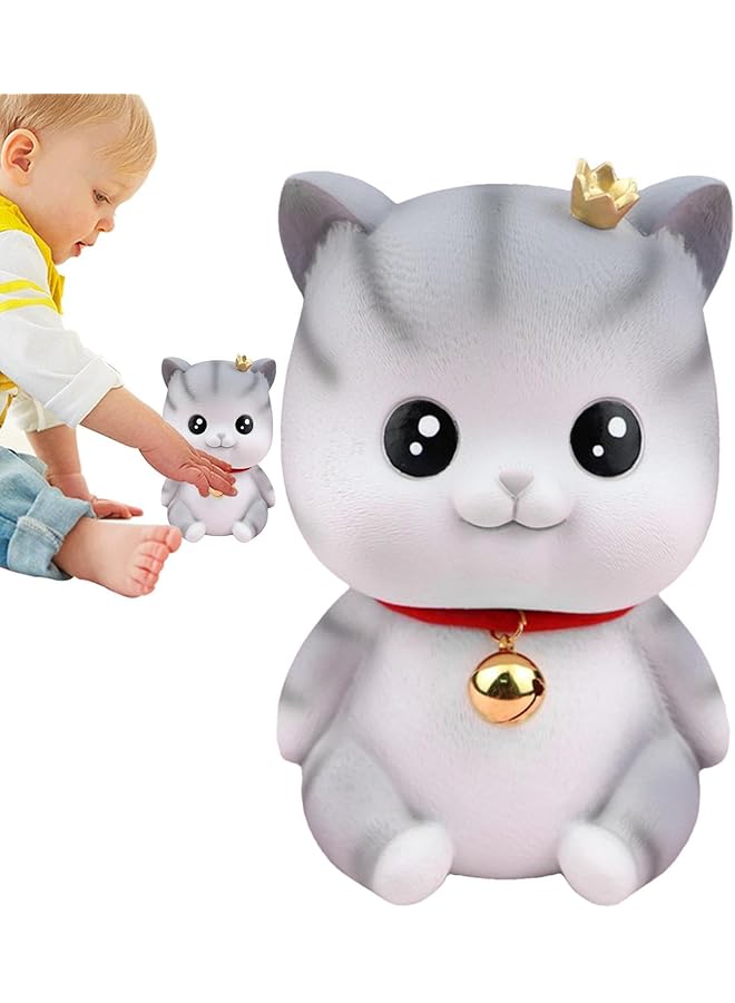 erorex Cat Money Bank Saving Money Jar Decorative Coin Bank For Home Living Room Bookshelf Cute Cat Design Money Saving Box Ideal For Kids And Adults Stylish Home Decor Piece - Image 1