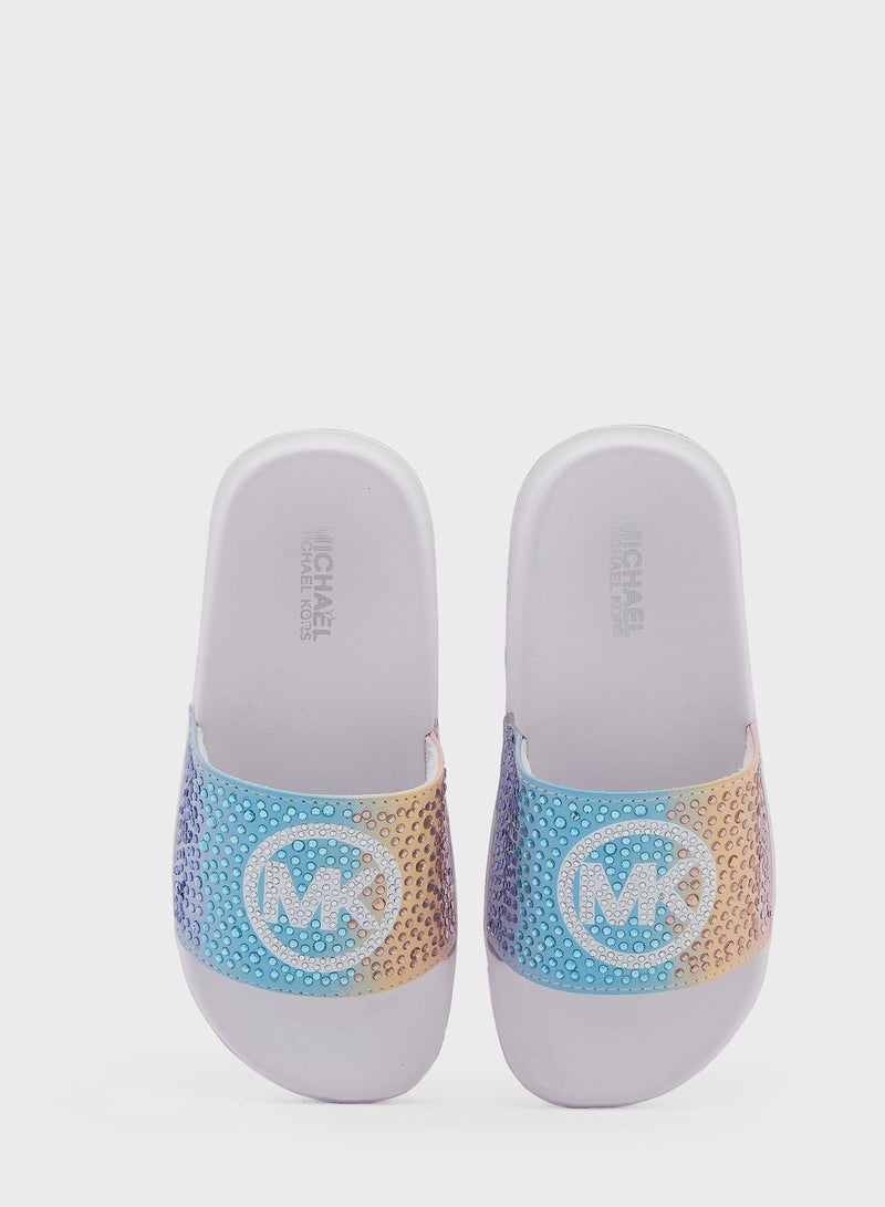 Youth Jett Charm Ombre Slides