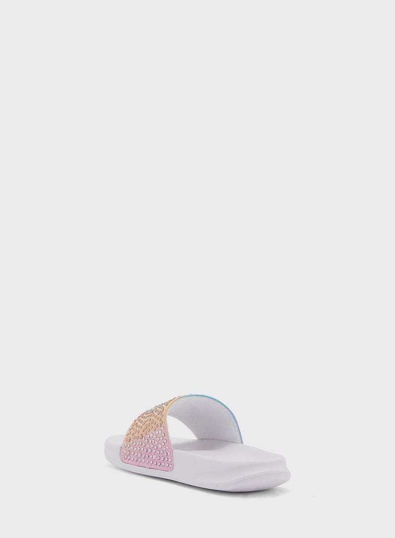 Youth Jett Charm Ombre Slides