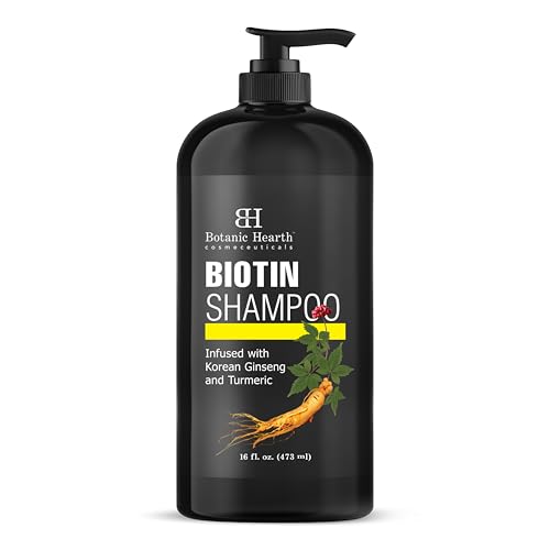 Botanic Hearth Biotin Shampoo | Infused With Korean Ginseng & Turmeric For Stronger, Thicker | Looking Hair | Sulfate & Paraben Free | 16 Fl. Oz - Image 1