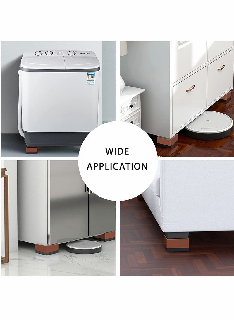 حاملات سرير قابلة للتعديل مقاس 4.5 بوصة متينة لإطار الطاولة والأريكة والسرير (4 قطع) - Image 2