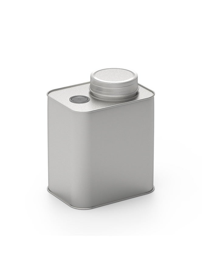 Square Tinplate Metal Sealed Cans Coffee Bean Powder Tin Cans, Specification: With Air Valve  - Image 1