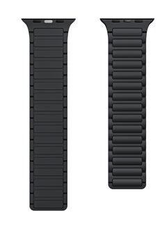 Youque Magnetic Loop for Apple Watch 42/44/45/49MM, Silicone Bracelet iWatch Series 9/8/7/6/5 Black  - Image 4