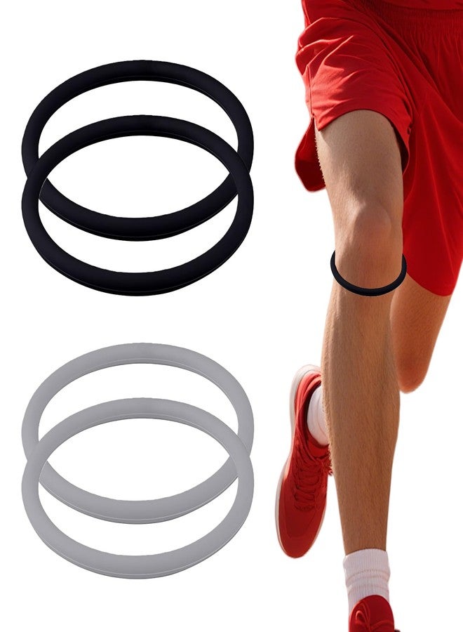 smrtcol Patellar Tendon Knee Strap for Pain Relief & Support, Silicone Patella Tendon Strap for Running, Basketball, Volleyball, Gym Workouts, Jumpers Knee (4 Pcs) - Image 1