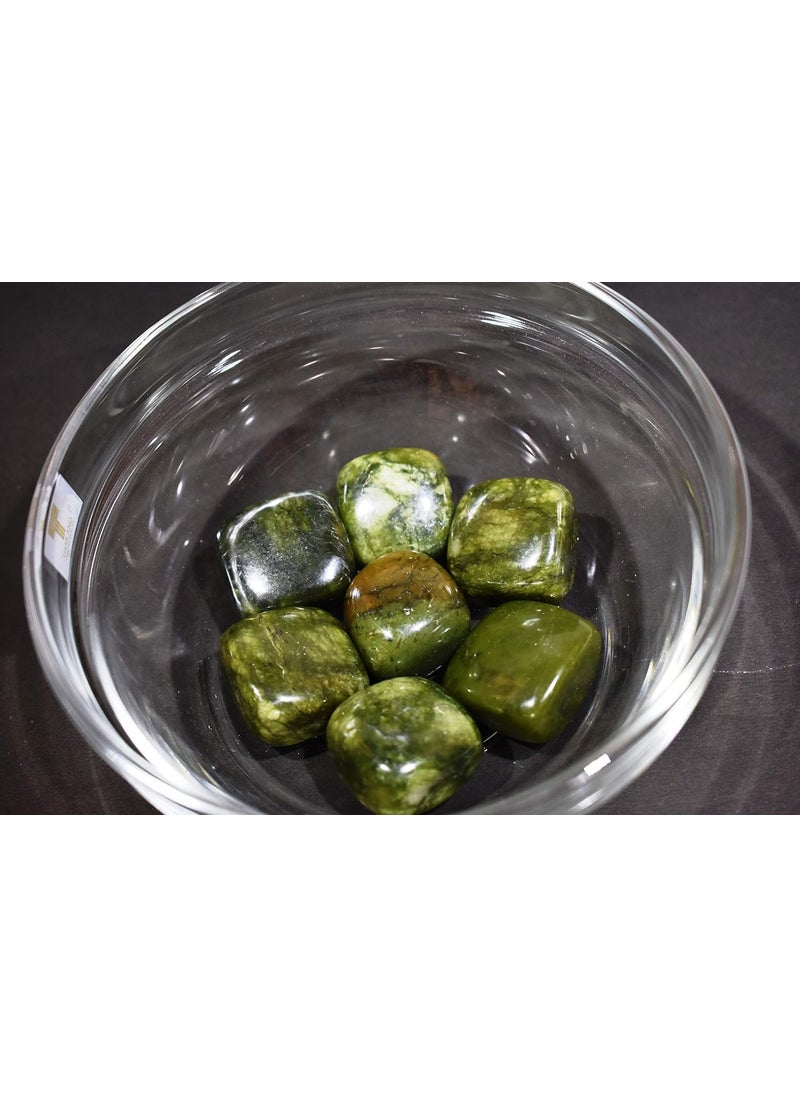 Healings4u Mystic Crystals Creations TumbledTumble Serpentine 5 Pieces Natural Healing Crystal Chakra Balancing Vastu Stone  - Image 4