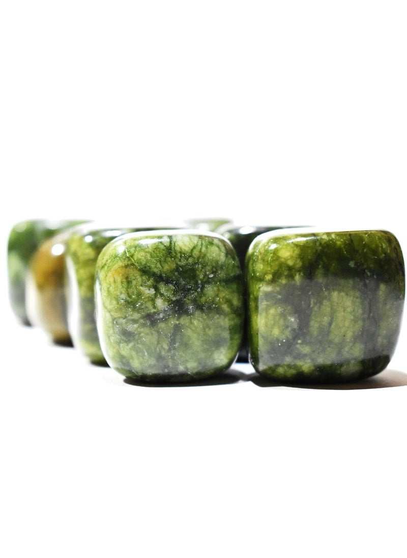 Healings4u Mystic Crystals Creations TumbledTumble Serpentine 5 Pieces Natural Healing Crystal Chakra Balancing Vastu Stone  - Image 2