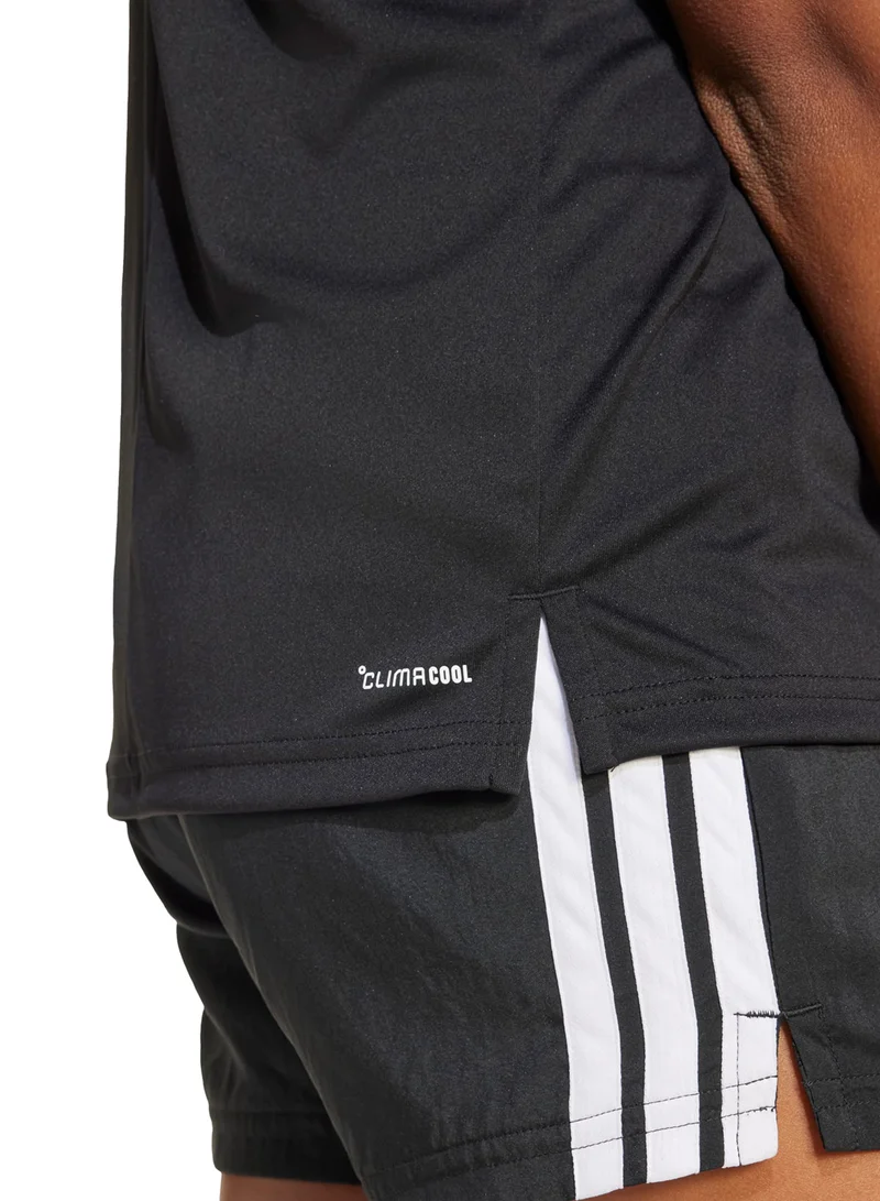 adidas تيشيرت أساسي بتصميم 3 خطوط للشباب