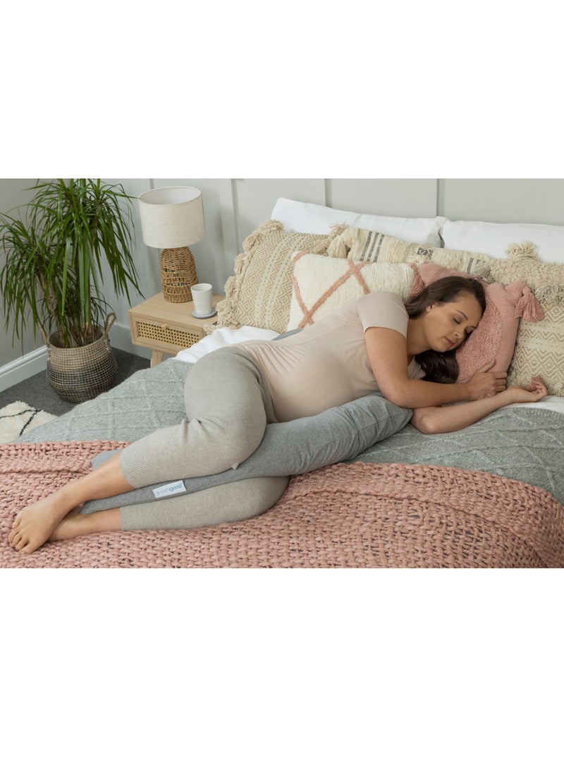 2 in 1 Maternity & Breastfeeding Pillow - Grey Marl