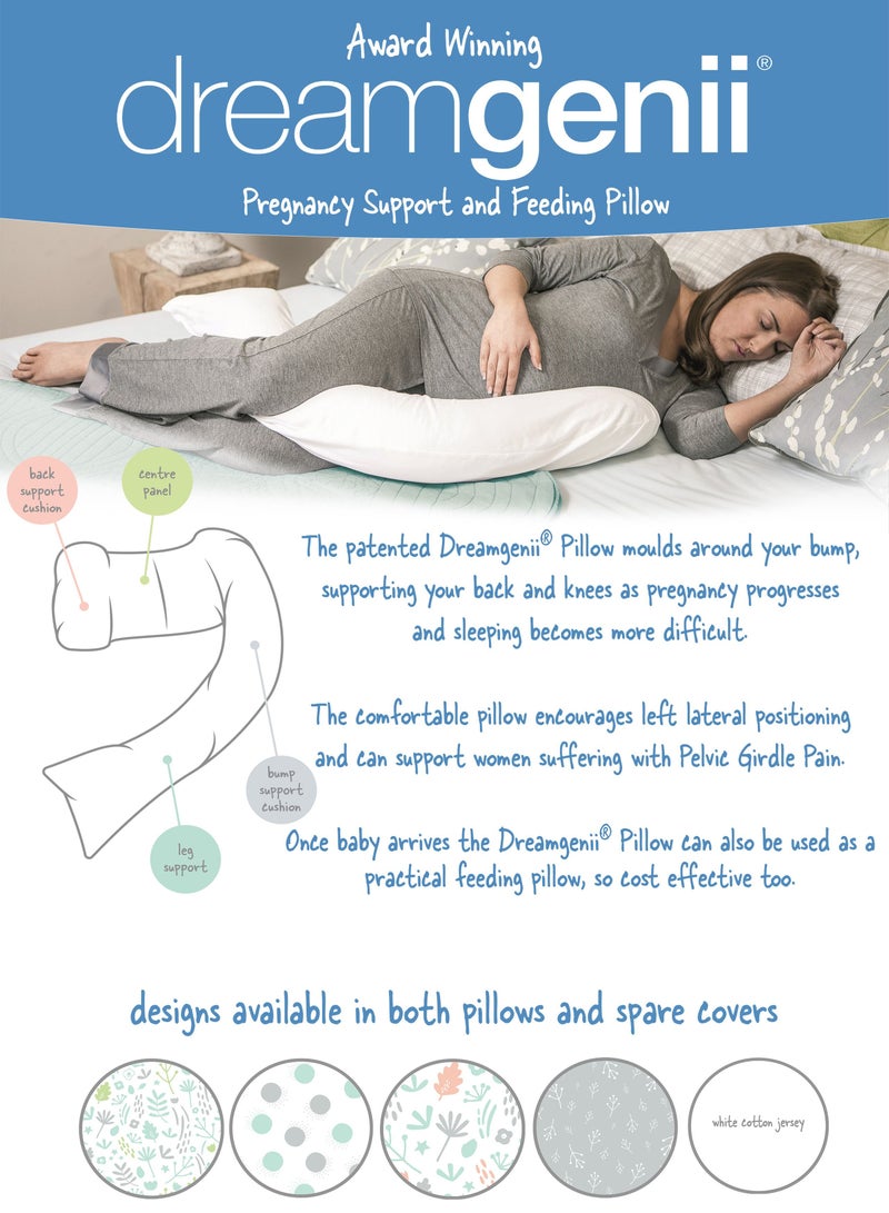 2 in 1 Maternity & Breastfeeding Pillow - Grey Marl