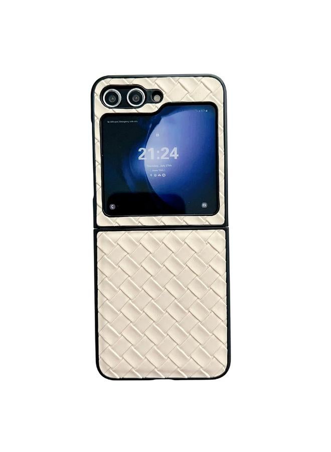 اس-توب جراب لهاتف Samsung Galaxy Z Flip5، جراب هاتف قابل للطي من مادة البولي يوريثان المنسوجة - Image 1