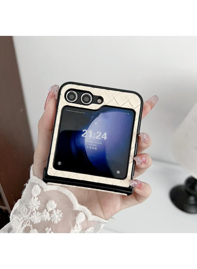 اس-توب جراب لهاتف Samsung Galaxy Z Flip5، جراب هاتف قابل للطي من مادة البولي يوريثان المنسوجة - Image 3