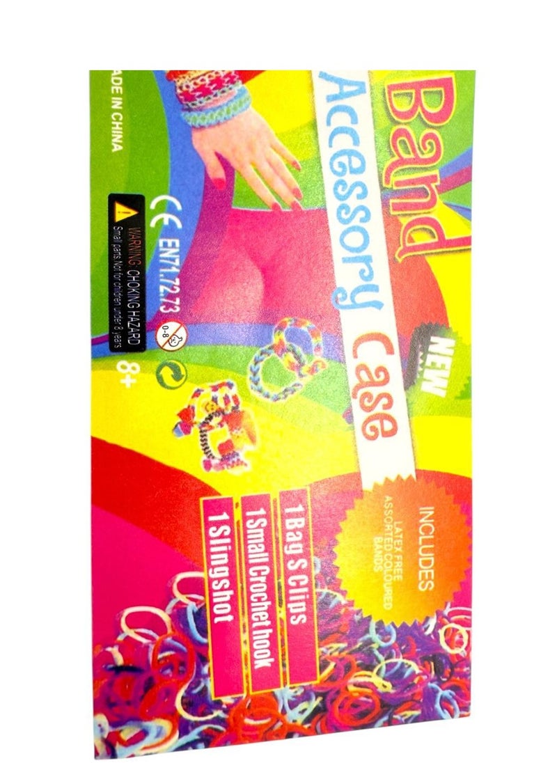 null - Colorful Rubber Bracelet Making Accessories Box The box comes with a colorful and attractive design, and includes a variety of tools and components needed to make different bracelets and accessories. - Image 1