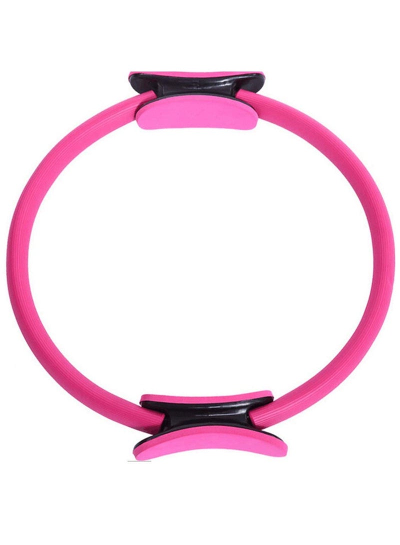 Generic Yoga Pilates Ring Fitness Circle Full Body Workout Foam Padded Handles Ø 40CM, Pink  - Image 1