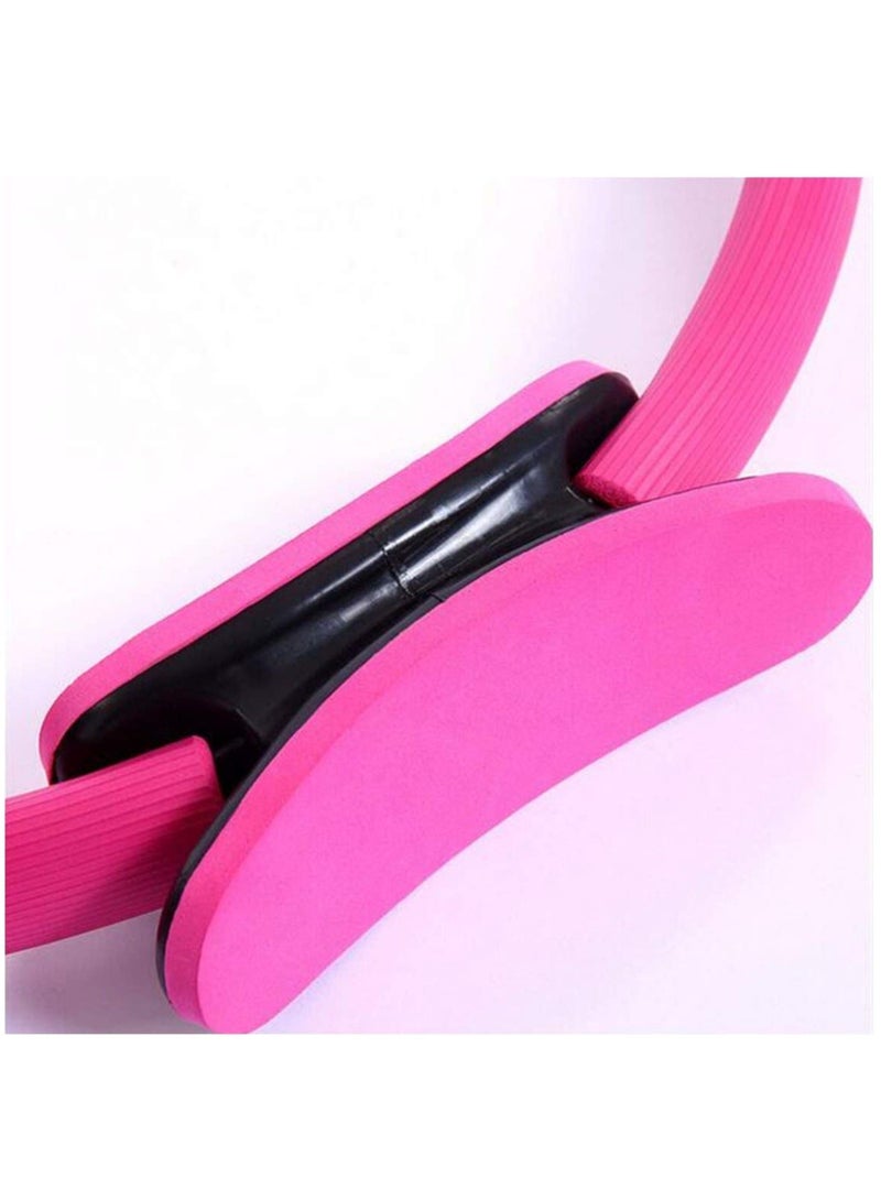 Generic Yoga Pilates Ring Fitness Circle Full Body Workout Foam Padded Handles Ø 40CM, Pink  - Image 4