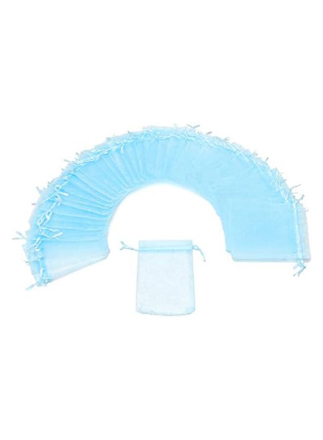 Jewelry Candy Gift Bags (6x8, Sky Blue) 100pcs - Image 3