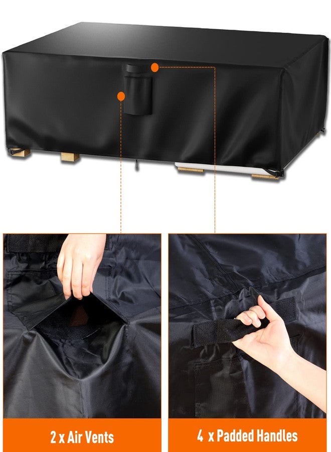 Ruimoy Patio Furniture Covers, Outdoor Furniture Cover Waterproof, General Purpose, Outside Table and Chair Covers, Heavy Duty 600D (124 Inch L x 70.8 Inch W x 29.1 Inch H) - Image 3