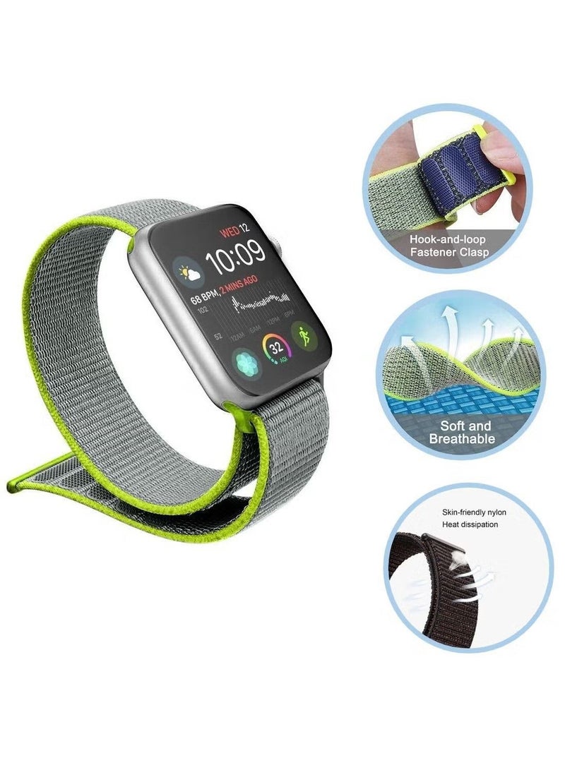 إيف حزام بديل 42/44/45/49 مللي متر حزام حلقي نايلون قابل للتعديل لسلسلة ساعة أبل 1/2/3/4/5/6/7 / SE - Image 2