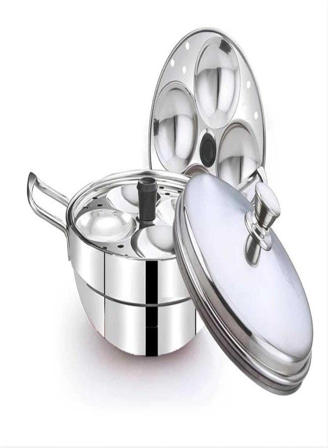 Idli Cooker | Idli Kadai | Idli Maker With Mini Idli Plates.,2 Plates 8 Idlies - Image 1