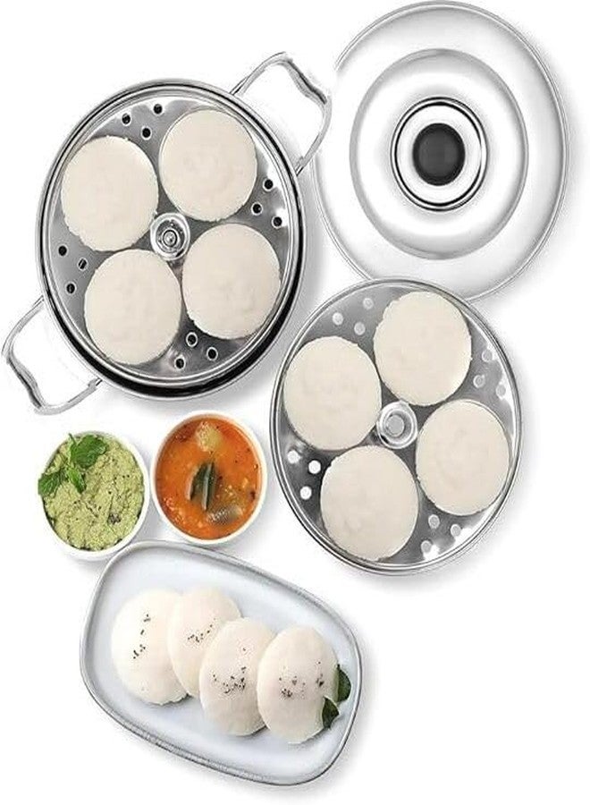 Idli Cooker | Idli Kadai | Idli Maker With Mini Idli Plates.,2 Plates 8 Idlies - Image 3