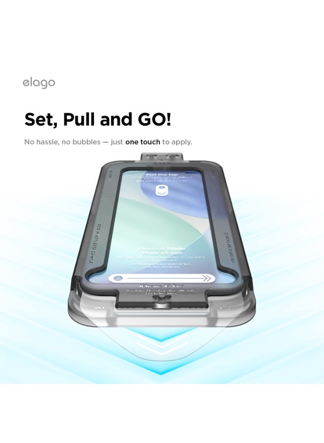 Elago Tempered Glass for iPhone 17 Pro (2025) Screen Protector - [1 PACK] with Easy Installation Tray - Image 3