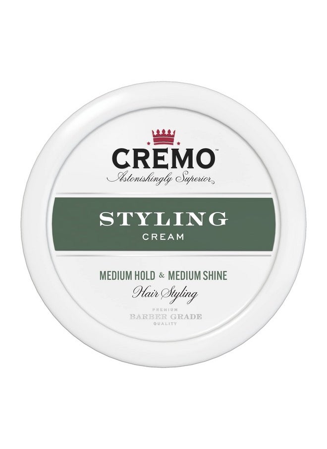 cremo Premium Barber Grade Hair Styling Cream Medium Hold Medium Shine 4 Oz  - Image 1