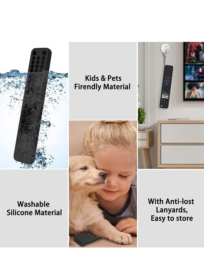 غطاء لجهاز التحكم عن بعد الصوتي RMF-TX520U MG3-TX520U لتلفزيون سوني برافيا (أسود) - Image 4