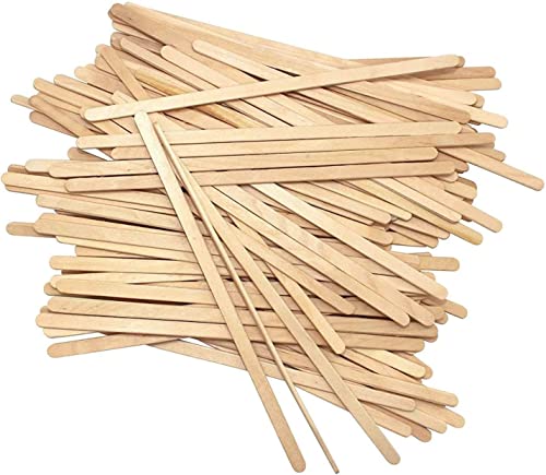 spixir SPIXIR Coffee Stirrers Disposable Wooden Coffee Stir Sticks  RoundEnd Birchwood 55 Inches Large Wooden Stir Sticks  Pack of 500 Wood Stir Sticks Coffee Sticks Stirrers 