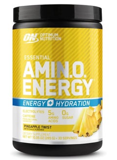 ON Optimum Nutrition, Essential Amin.O. Energy + Electrolytes, Pineapple Twist, 10.05 oz (285 g) 