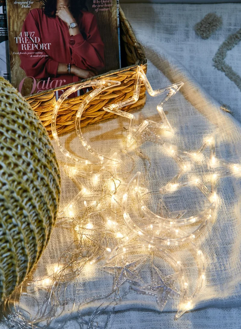 Nimah Moon & Stars Cascading Lights 2.5M