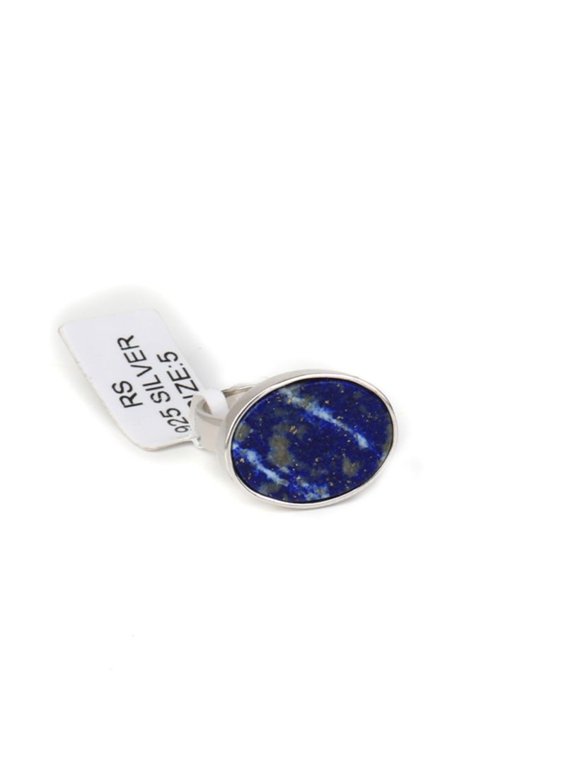 phoneme Royal Silver Blue Polka Dot Ring - Image 4