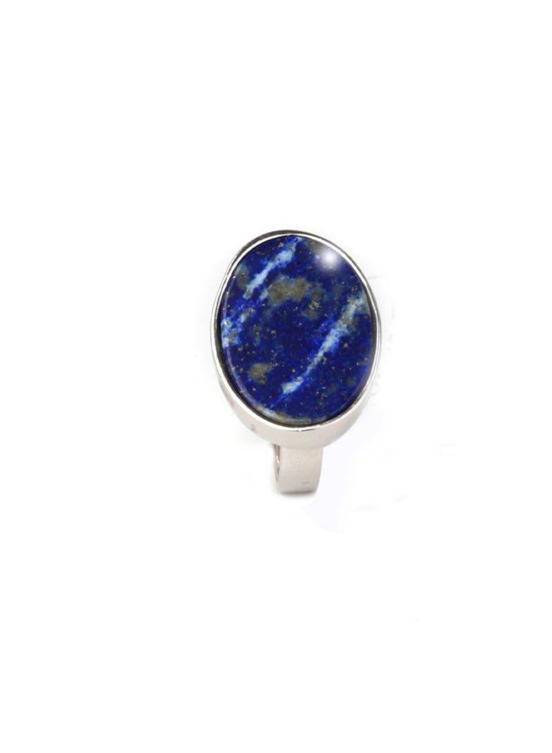 phoneme Royal Silver Blue Polka Dot Ring - Image 5