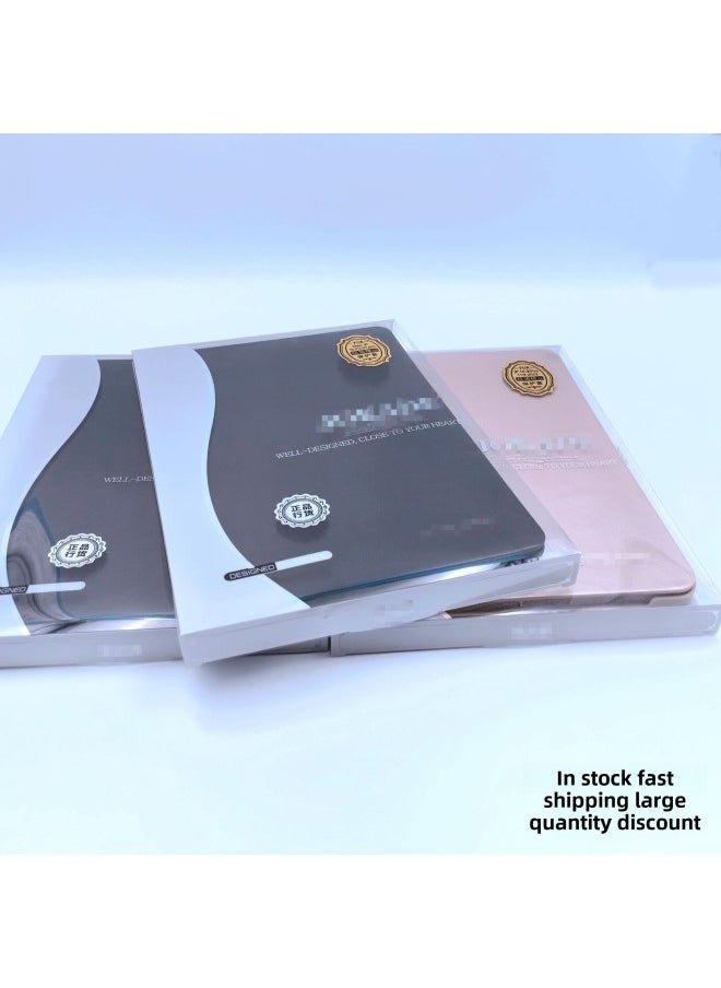 Generic - Solid Color Flat Panel IPad Protective Case IPad 10 Mirror 9 Generation Flat Panel Leather Case Pro Protective Case Matepad11-Color:Gold-Applicable Model:IPAD Air6-13 Inch (2024) Universal 12.9 Inch (without HOME Key) - Image 1