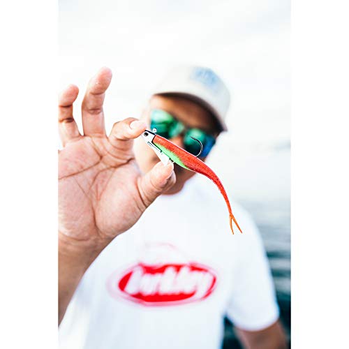 Berkley Gulp! Saltwater Jerk Shad , Watermelon Red Glitter, 5" - Image 5