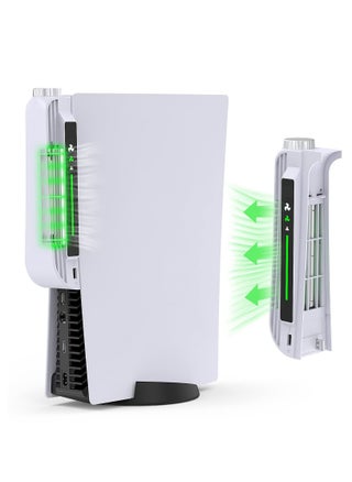 Cooling Fan Accessories for PS5 Centrifugal Three-stop Wind Host Powerful Cooler with Extended USB Port Cooling System for PS5 CD-ROM and Digital Version (White) - pzsku/Z9EC1901728E3EE4DEFFCZ/45/_/1692179121/947568c7-cc16-4b18-89c5-4aae4f25b4f3
