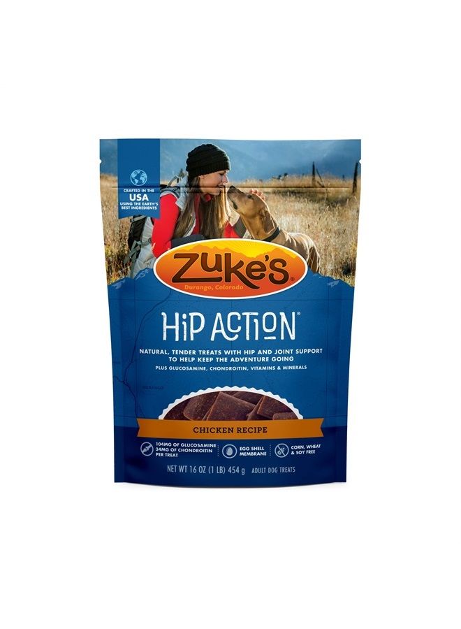 Zuke's Hip Action Hip & Joint Natural Dog Treats Crafted in the USA