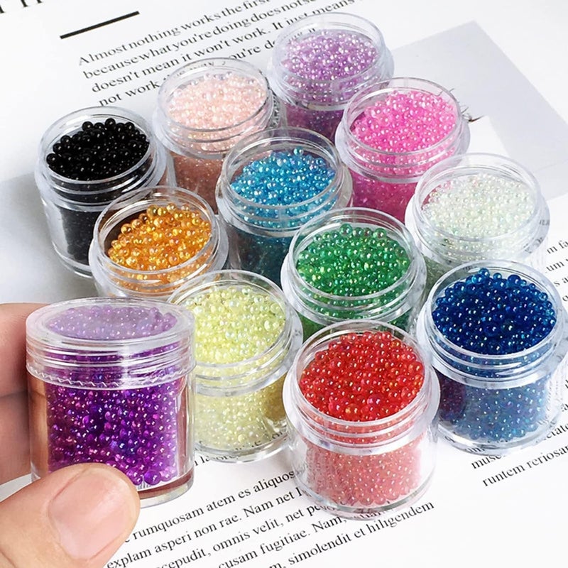FOSCADIT Foscadit Plastic Storage Box Clear 30 Small Diamond Painting Storage Boxes Round Removable with Lid for Jewelry DIY Craft Earrings Sequins Embroidery  - Image 5