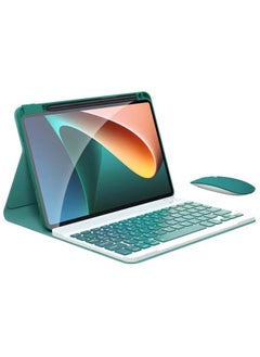 Digital Computer/tablet Protective Case Tablet Cover For Ipad Mini 1/2/3 Ipad Air 1/2 Galaxy Tab 4 7.0 Tab 4 8.0 10.1-Color:Qingshan Dai + Keyboard + Bluetooth Mouse-Applicable Model:Millet 5 Pro 12.4 Inch