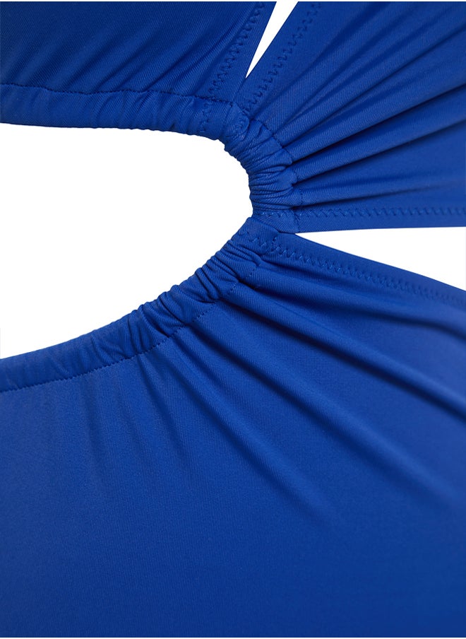 Saks One Shoulder Tunnel Cut Out/Windowed Regular Core Swimsuit