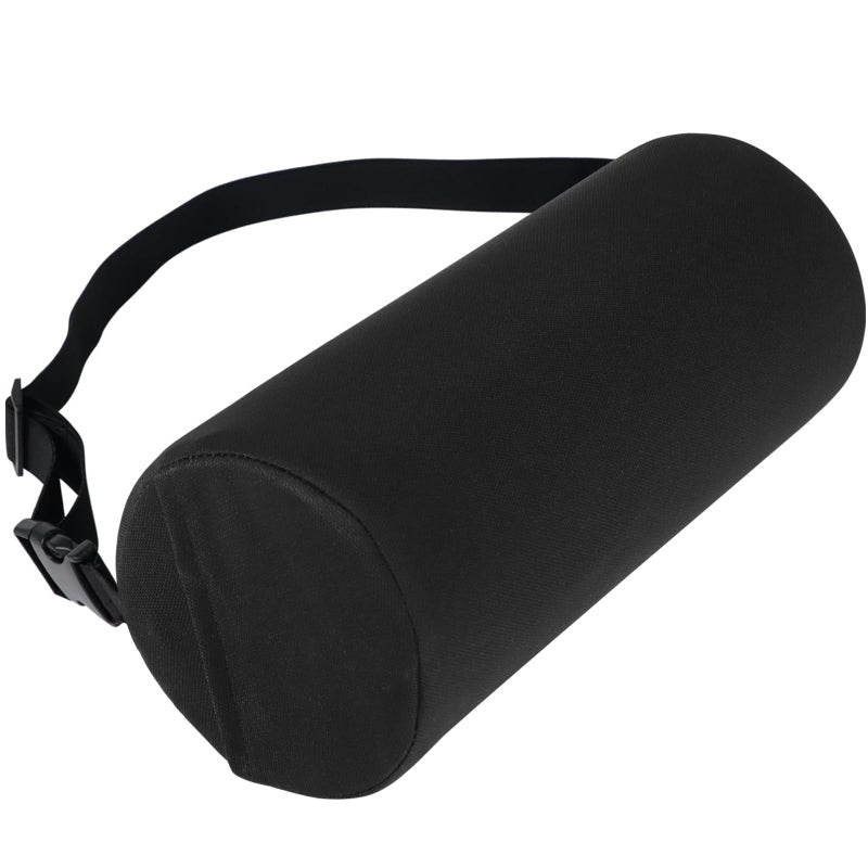 MIDLADE Lumbar Pillow, Lumbar Support Pillow for Office Chair & Car, Have Ajustiable Strap & Washable Cover, 11 Inch Lower Back Support for Office chair, Car, Bed Back Pain Relief & Posture Correction - Image 1