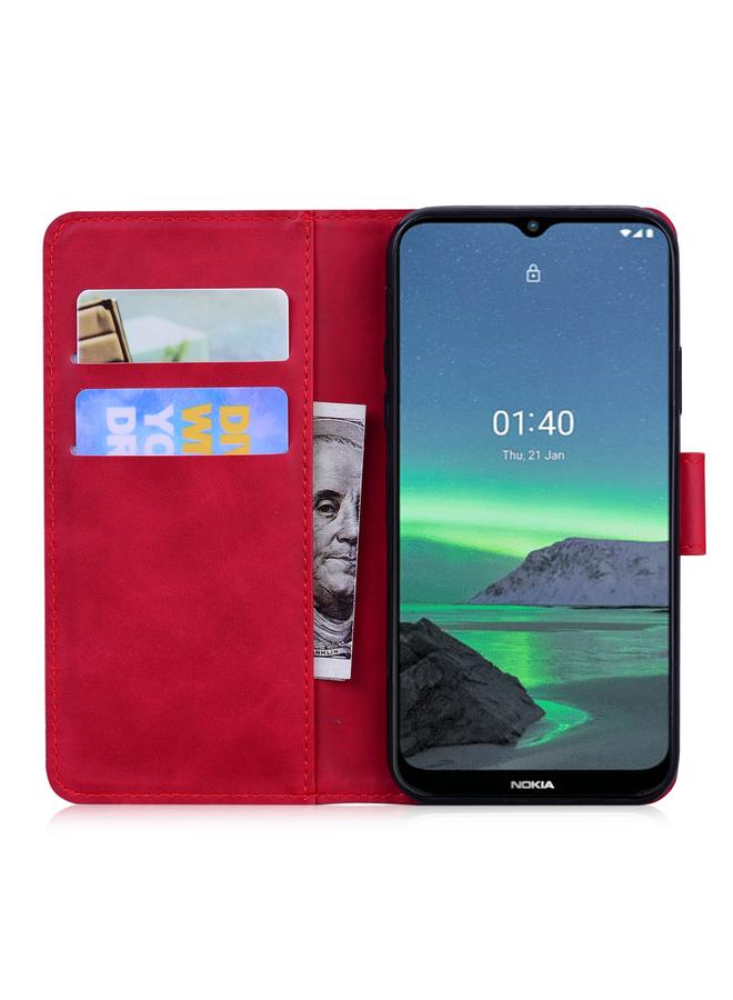 اس-توب جراب هاتف Nokia 1.4 مصنوع من الجلد الطبيعي بلون نقي - Image 4