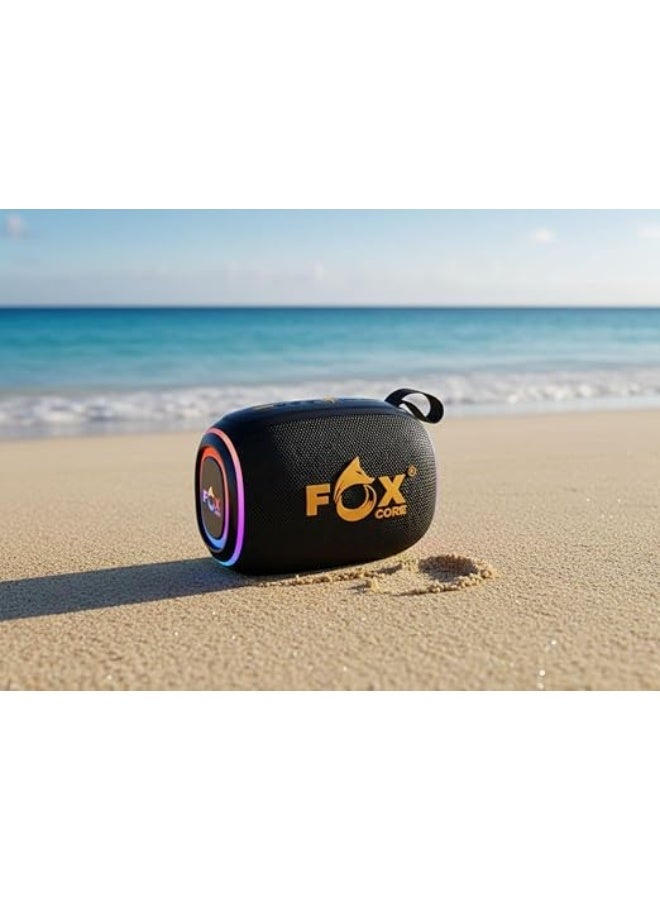 FOX CORE 40W Portable Wireless HD Speaker with Stereo Sound, IPX7 Waterproofing, Deep Bass, LED Light, 30-Hour Battery, TF/AUX Input, and True Wireless Sound for Indoor and Outdoor Use - Image 4