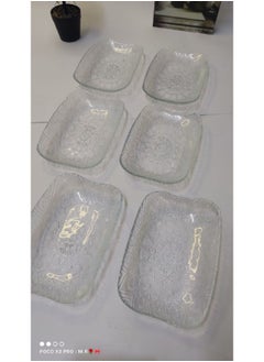 ماركة غير محددة طبق تسالي مستطيل الطقم 6 قطع  - Image 3