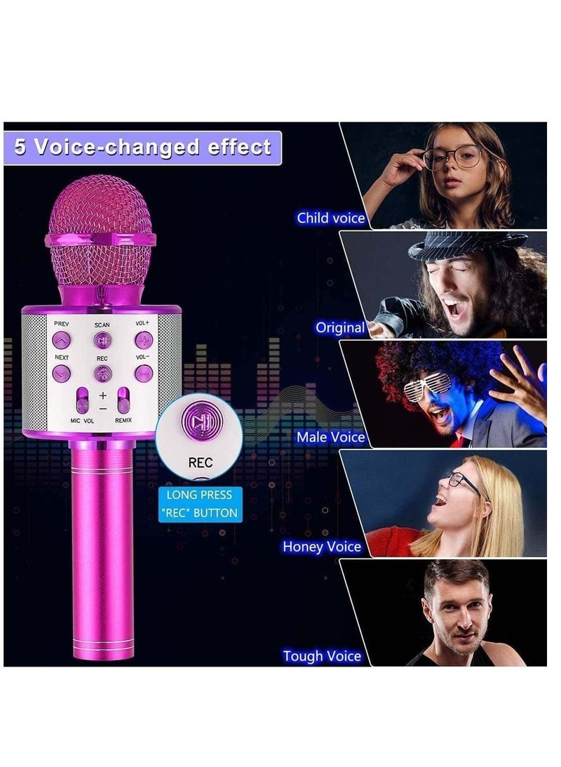 Bluetooth Microphone for kids Birthday Gift Toys for Age 3 4 5 6 7 8 9 10 Girls Boys Wireless Karaoke Mircrophone Little Kid Gifts Toy for Toddler Children - Image 2