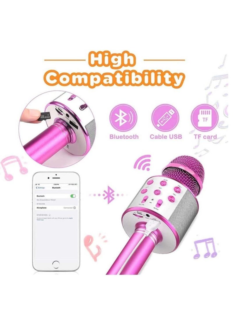 Bluetooth Microphone for kids Birthday Gift Toys for Age 3 4 5 6 7 8 9 10 Girls Boys Wireless Karaoke Mircrophone Little Kid Gifts Toy for Toddler Children - Image 5