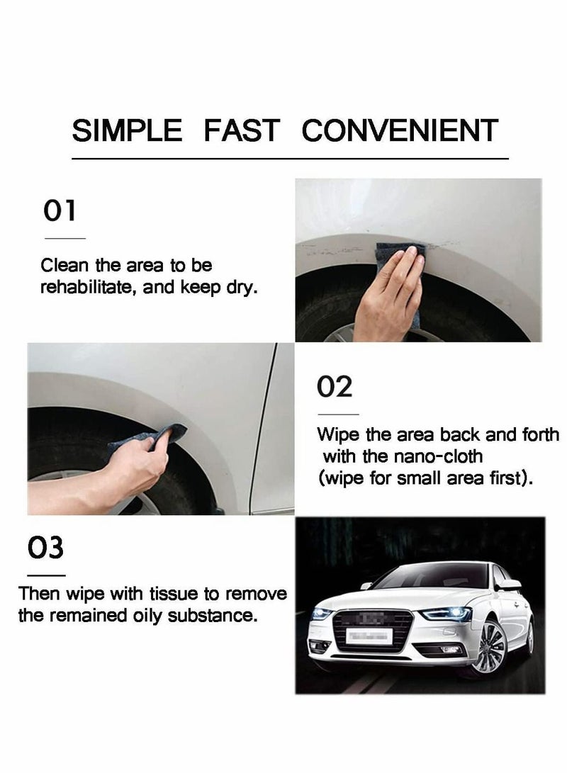 KASTWAVE Car Scratch Repair Cloth, 3 Pcs Nano Car Scratch Remover, Multipurpose Scratch Repair Cloth Easily Repair Paint Scratches Water Spots, Surface Polishing, Rustproof, Give Away 100 Disposable GlovesCar - Image 5