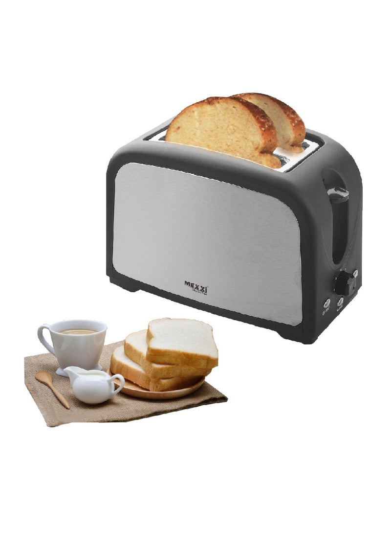 MEXXI 2-Slice Toaster, 800W - Defrost, Reheat, 6 Browning Setting and Removable Crumb Tray - Image 1